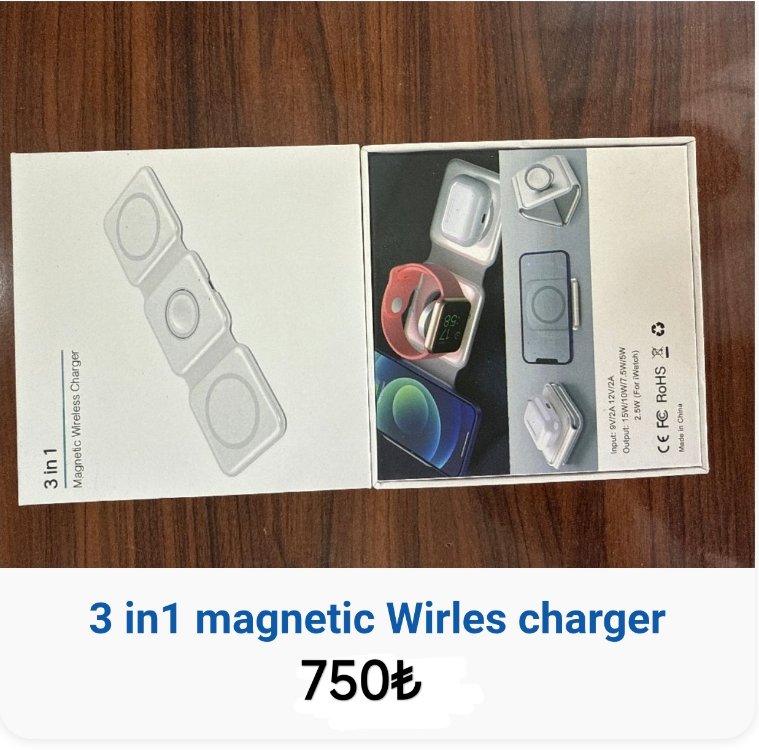 3 in 1 magnetuc wirles changer