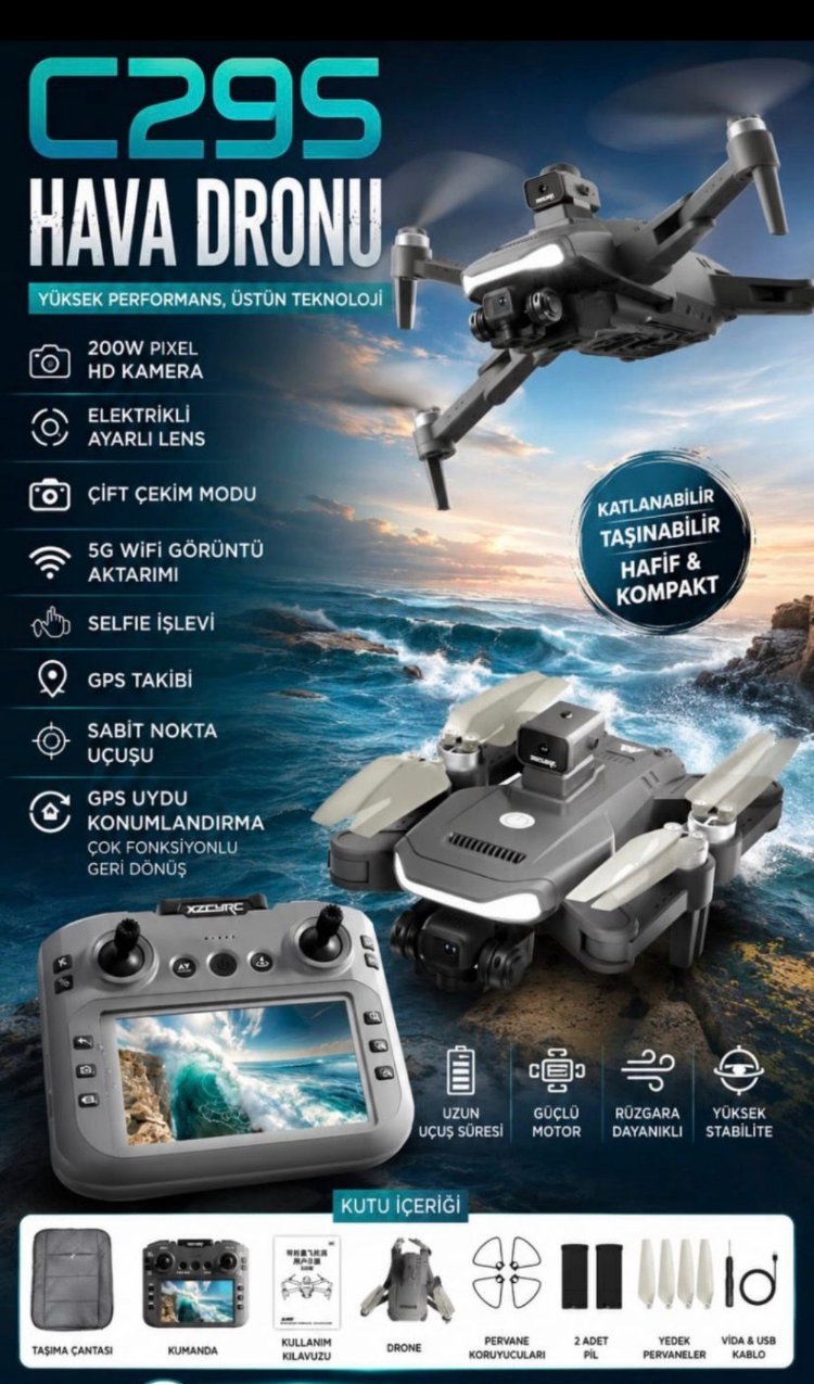 C29S GPS DESTEKLİ DRONE CİFT BATARYA 