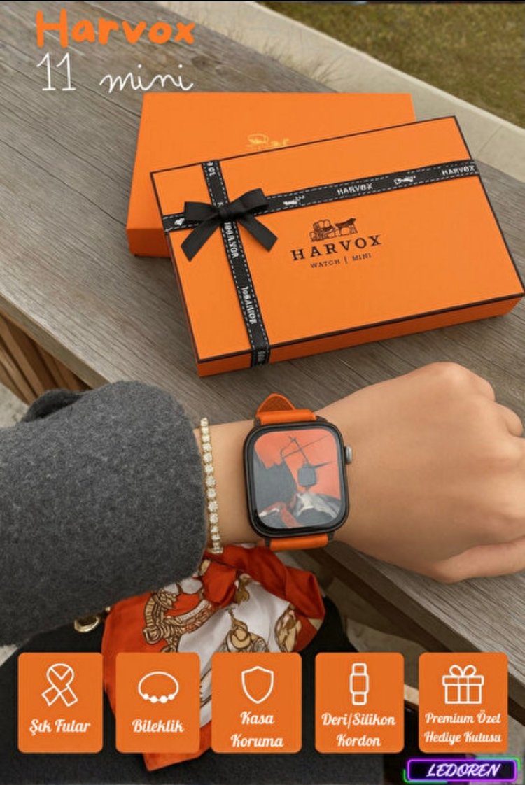 Harvox 11 mini Akıllı Saat Pembe Kordon