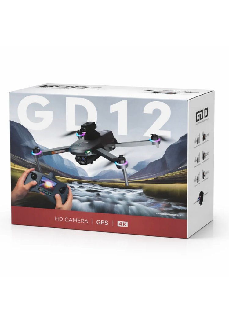 GD12 Drone 4K Kamera GPS Katlanabilir Akıllı Drone