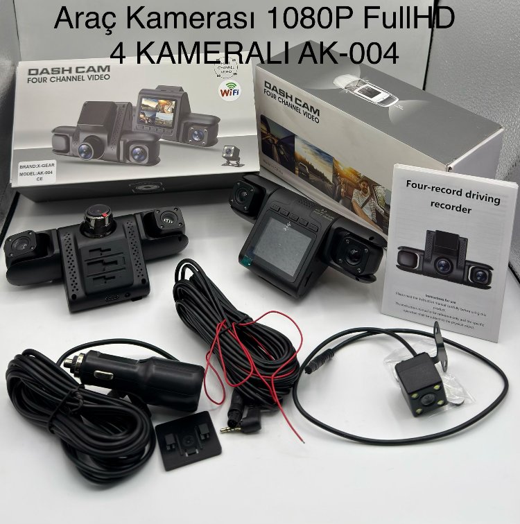 4.lu araç kamerası 1080P Full HD 