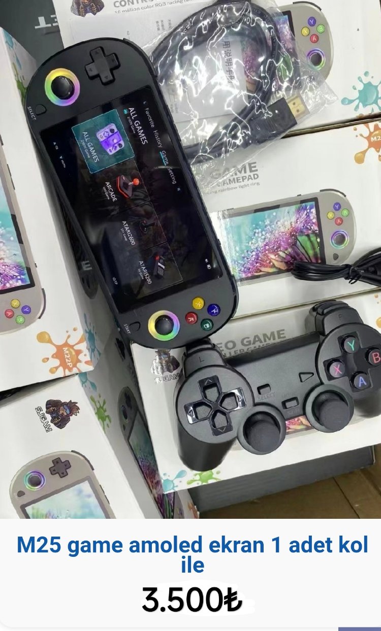 M25 game amoled ekran 1 adet kol