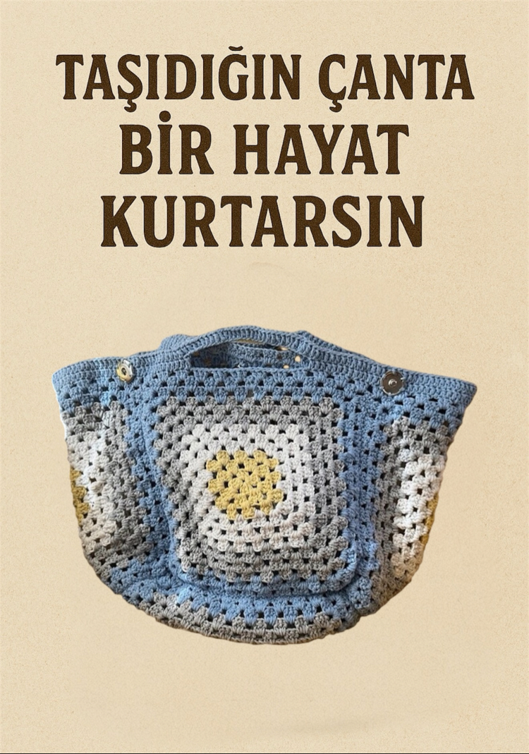 Örgü plaj çantası 