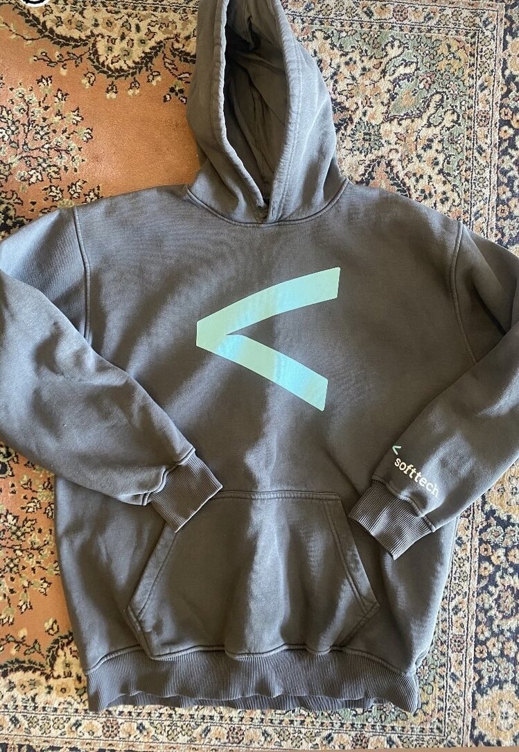 Kapşonlu 3 iplik vintage sweat 