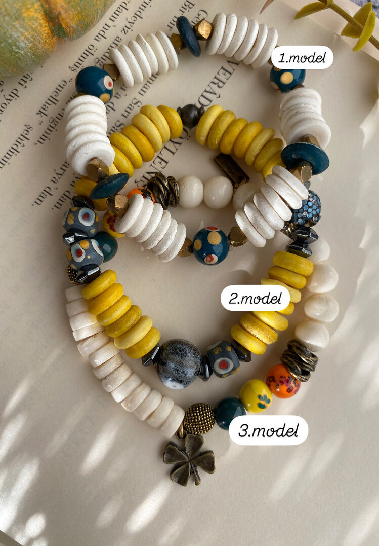 Gün/Bahar/Deniz Kemik Bileklik Modellerimiz