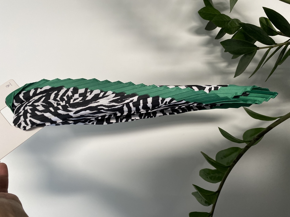 Zebra Desenli Piliseli Fular