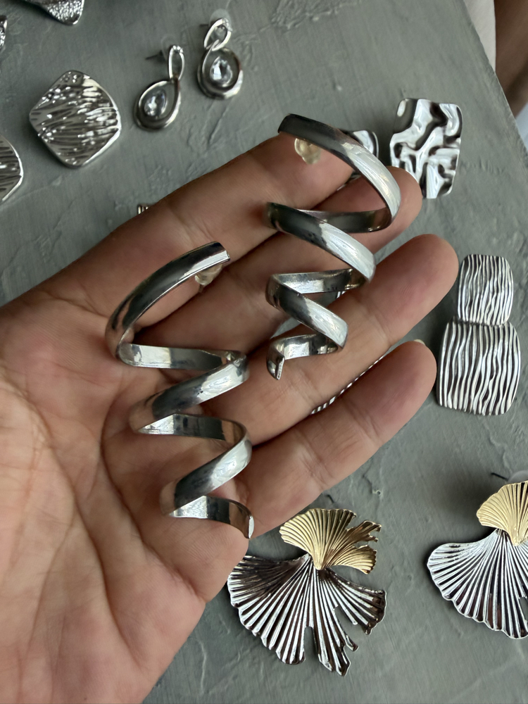 Spiral / Sarmal Tasarım Büyük Küpe
