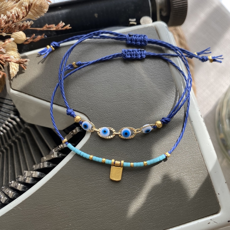 İkili Minimal Deniz Bileklik