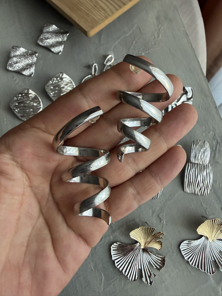 Spiral / Sarmal Tasarım Büyük Küpe