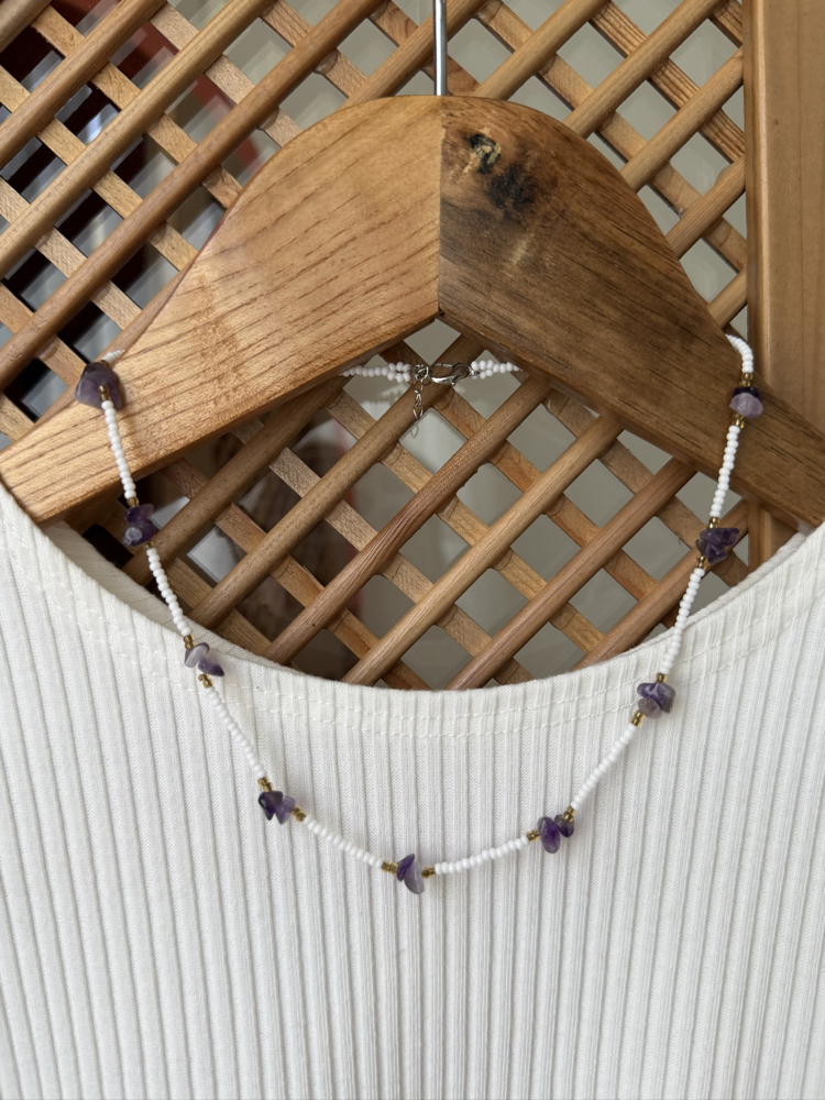 Doğaltaşlı Minimal Genç/Çocuk Kolye