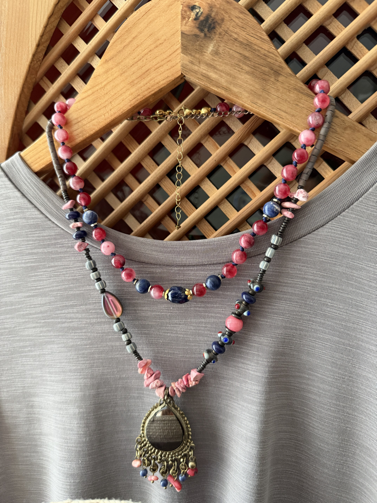 Düş Gecesi (Pembe Ceyt & Sodalit) Kolye