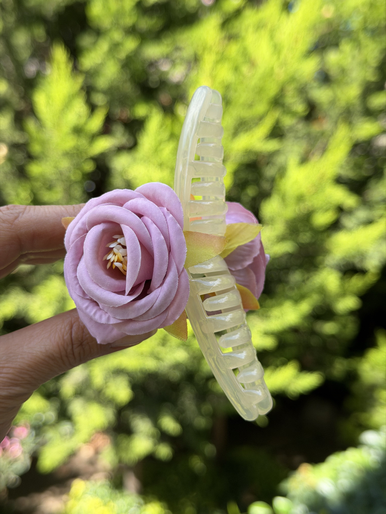 Pembe Çiçekli Toka