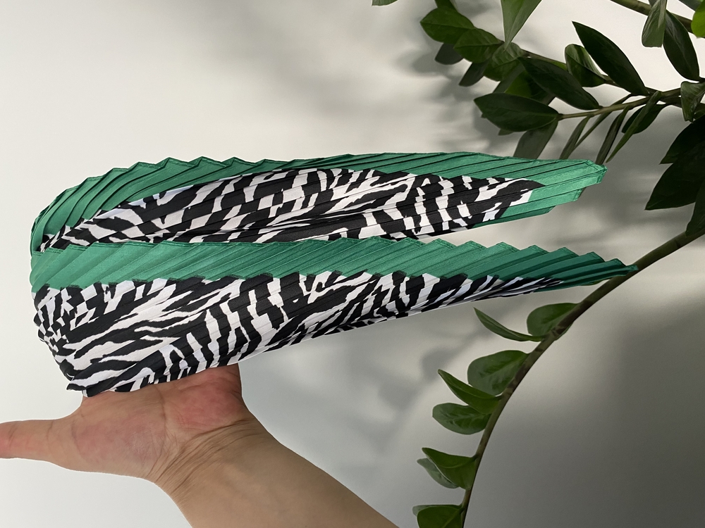 Zebra Desenli Piliseli Fular