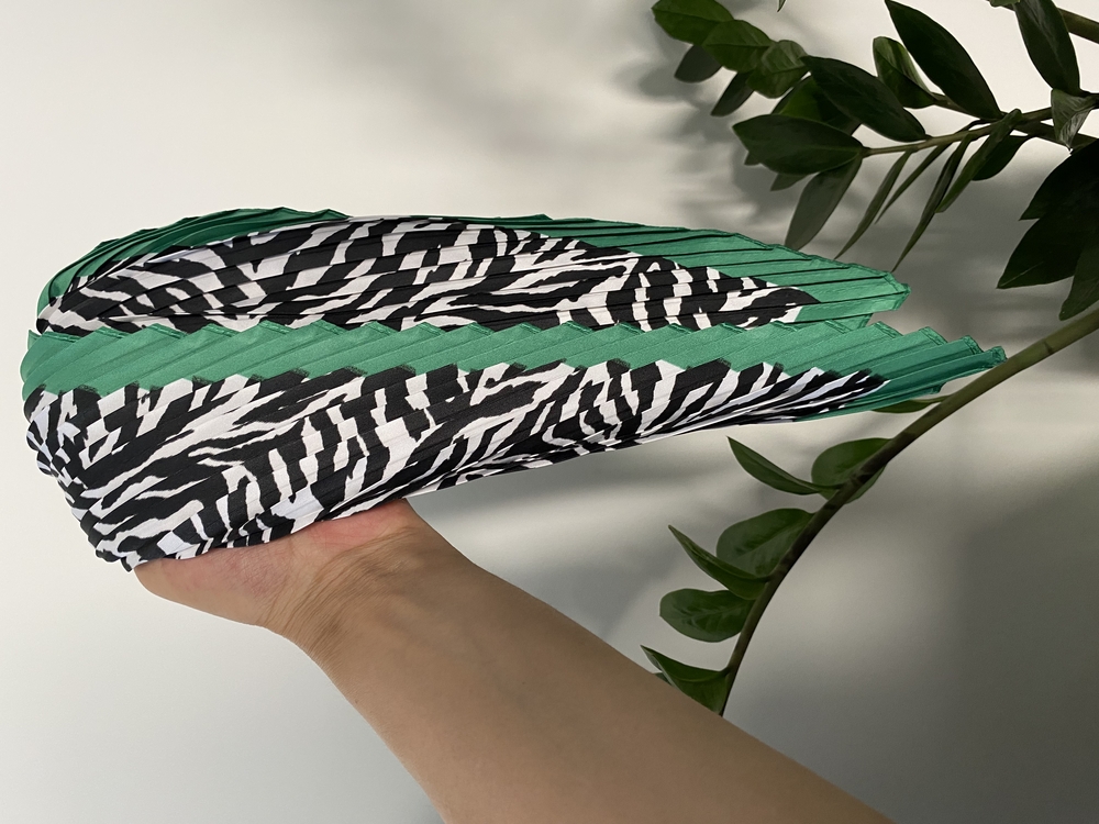 Zebra Desenli Piliseli Fular