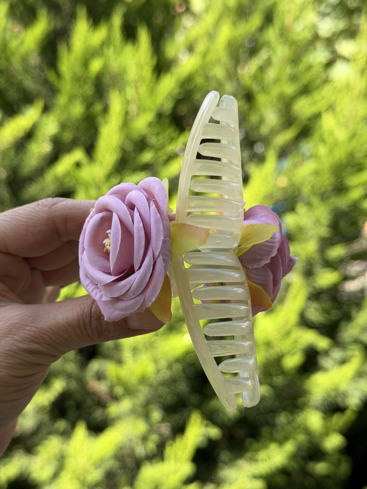 Pembe Çiçekli Toka