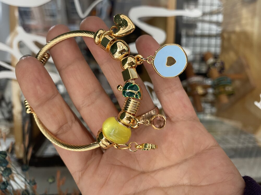 Mavi Kalpli Çelik Pandora 