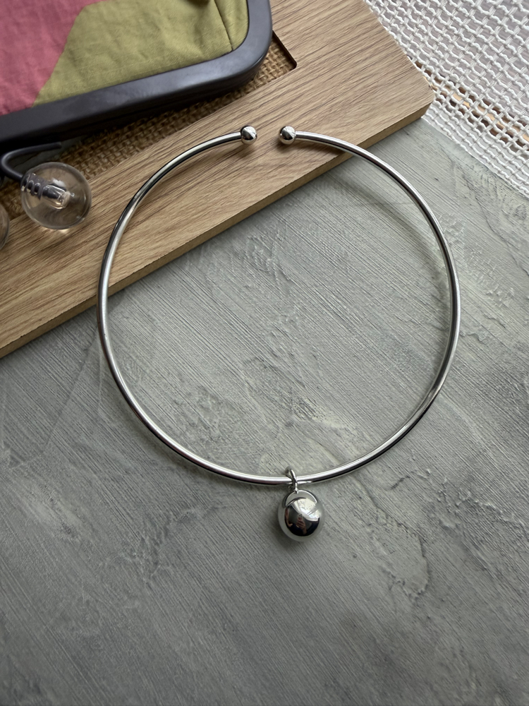 Gümüş Renk Çelik Choker Kolye