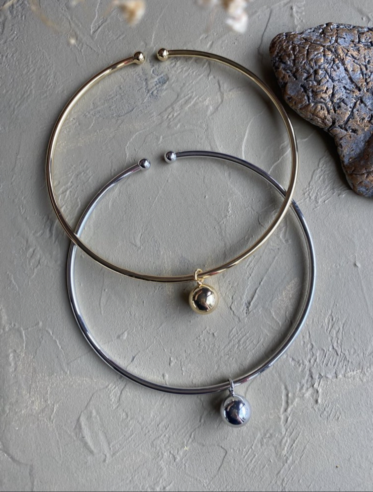 Gümüş Renk Çelik Choker Kolye