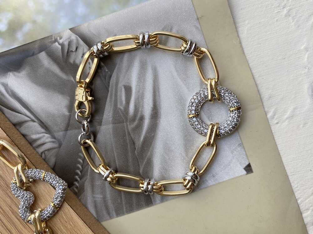 Taşlı Altın Kaplama Bileklikler