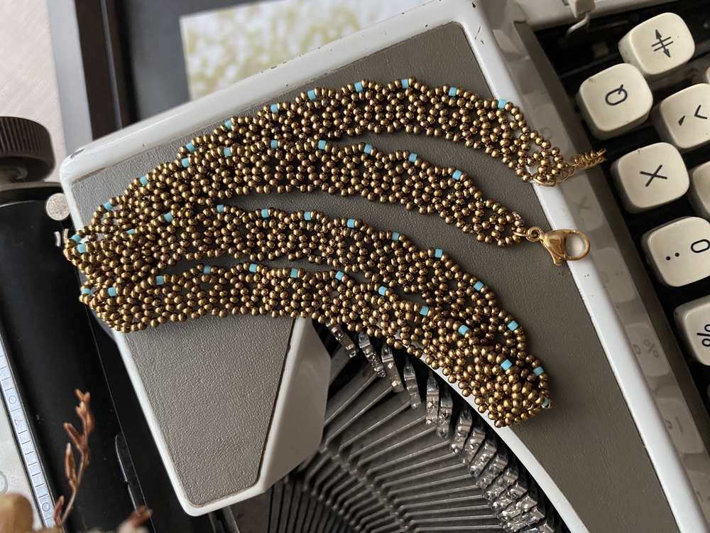 Bohem Bronz Choker Kolye