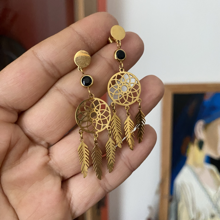 Düş Kapanı Çelik Küpe