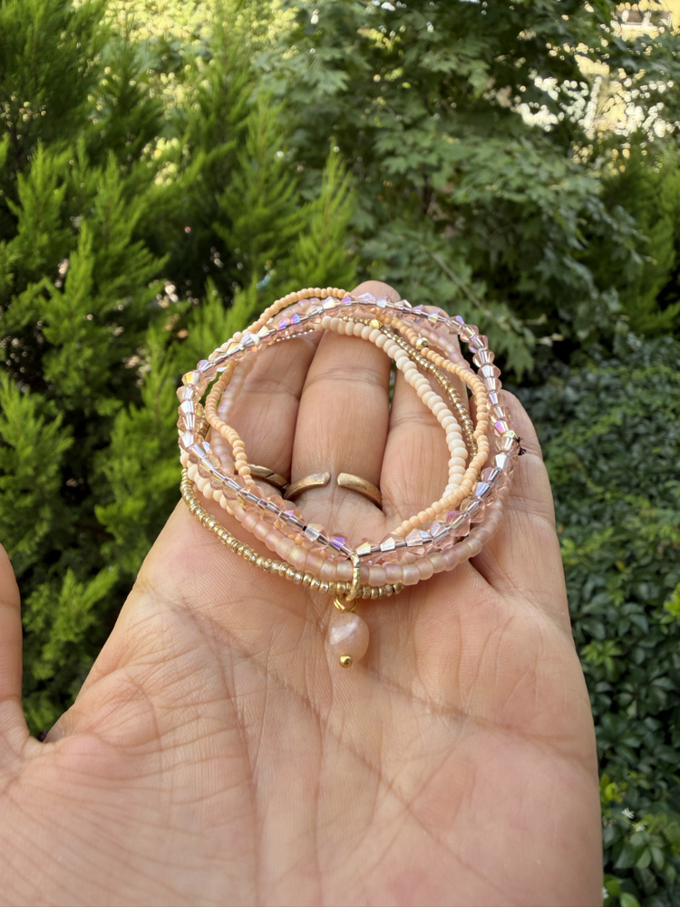 Çoklu Soft Pembe Bileklik 