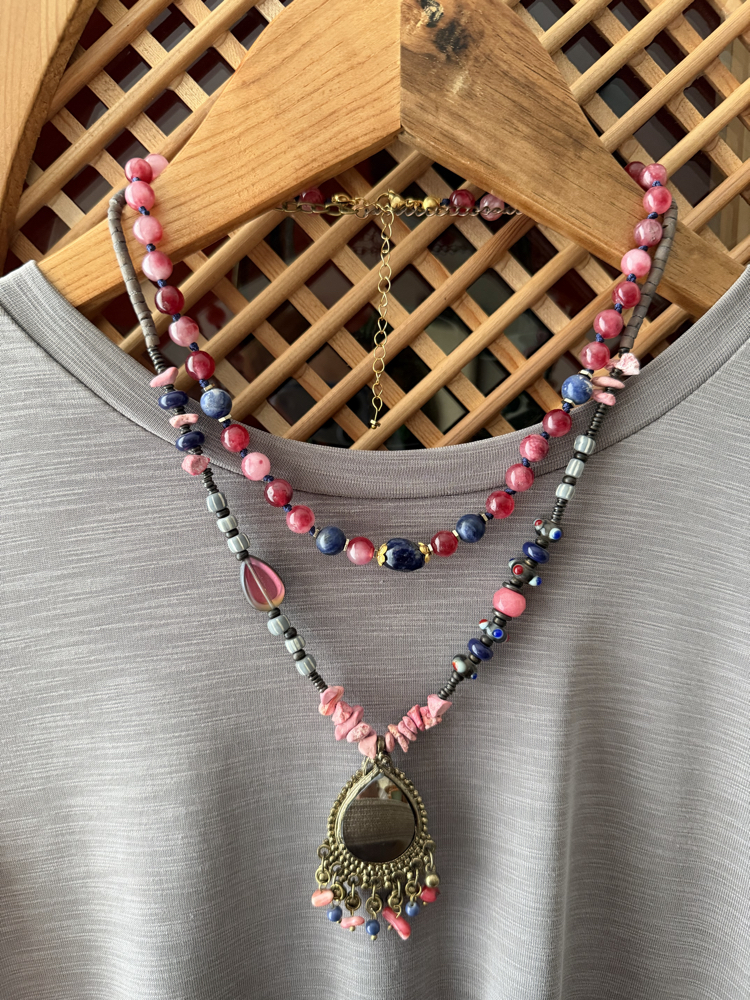 Düş Gecesi (Pembe Ceyt & Sodalit) Kolye