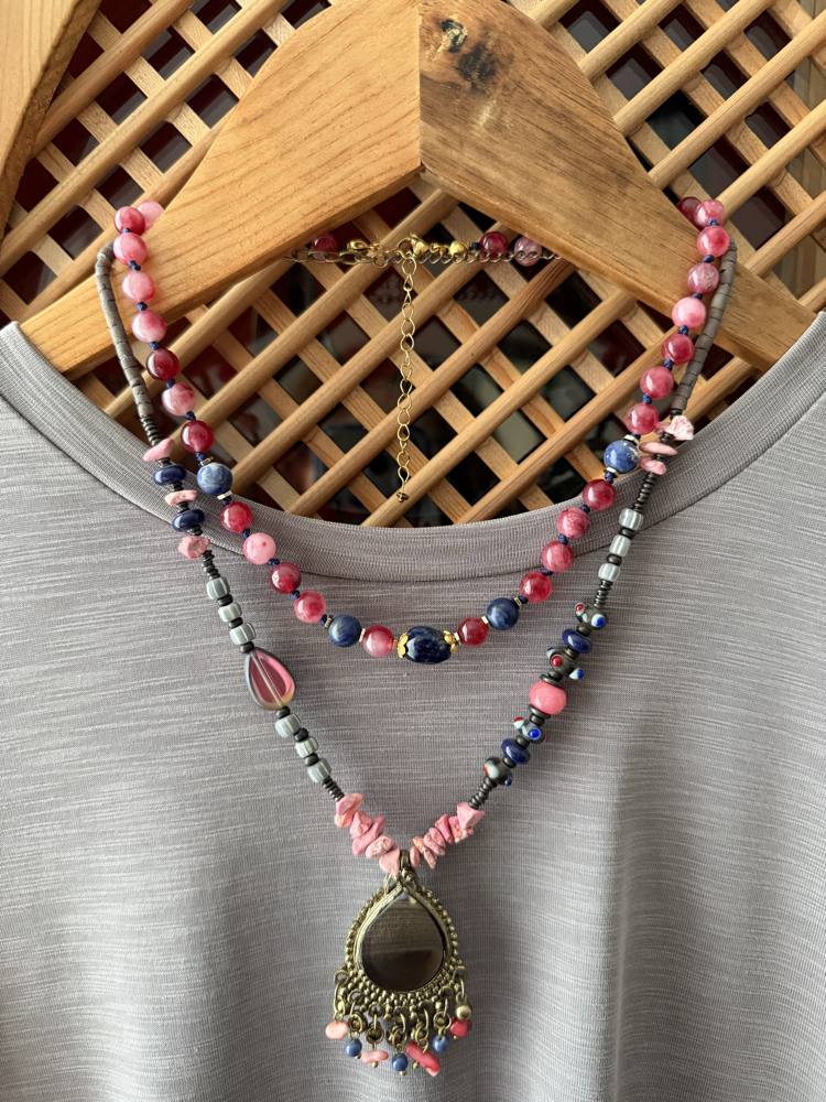 Düş Gecesi (Pembe Ceyt & Sodalit) Kolye