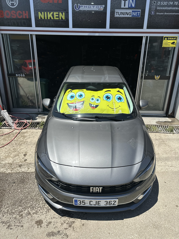 Baskılı güneşlik sarı smile emoji
