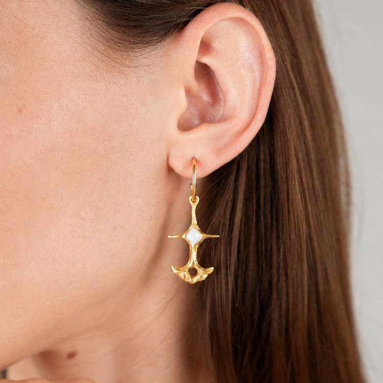 Brambuta Ankh Hoops - Beyaz