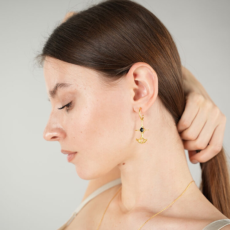 Brambuta Ankh Hoops - Siyah