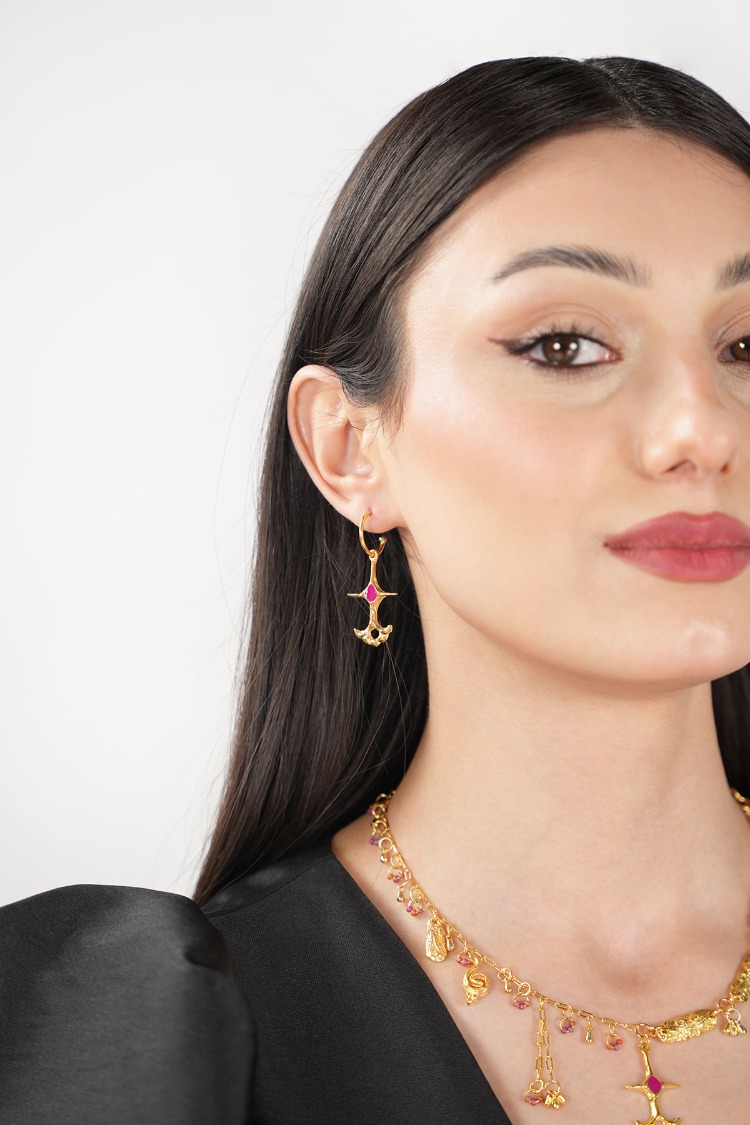 Brambuta Ankh Hoops - Fuşya
