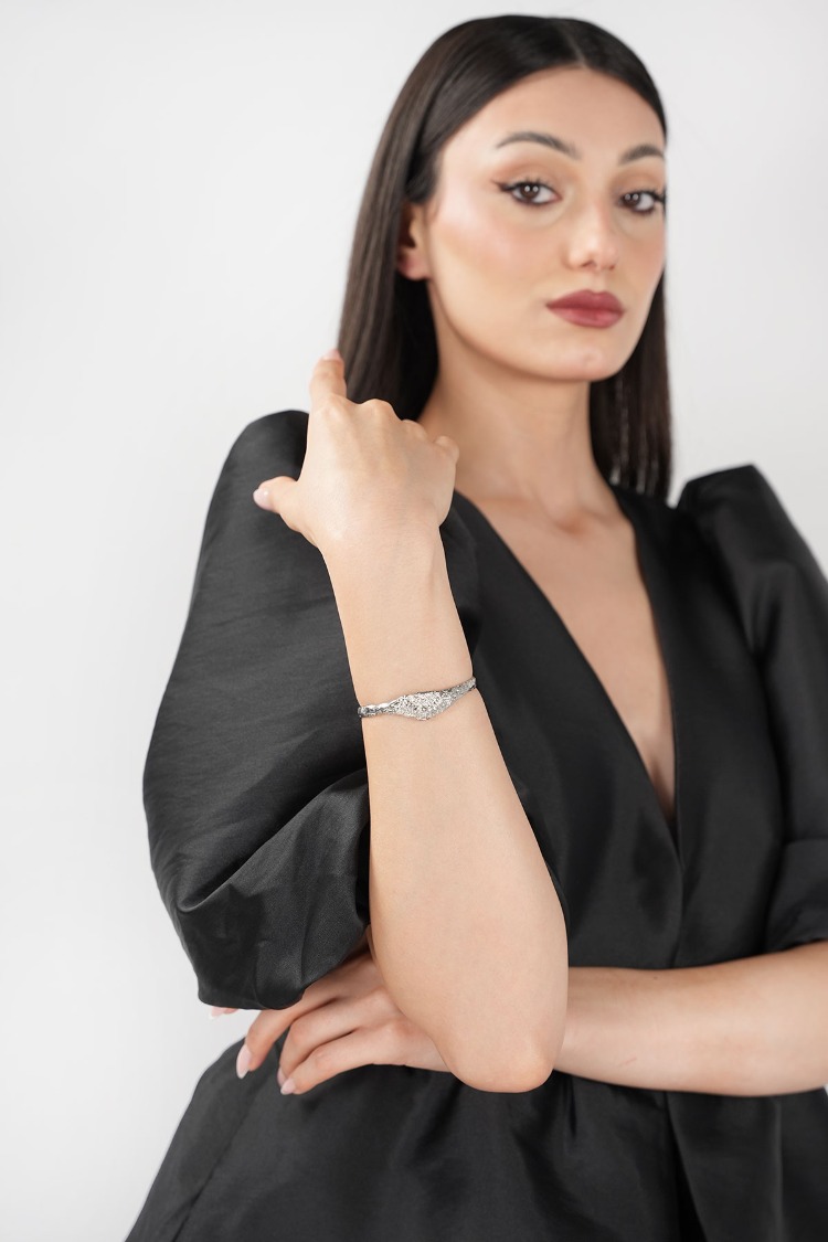 Brambuta Venüs Cuff Bileklik Gümüş