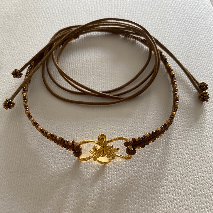 Nanshe Bağlamalı Choker Kolye A-C