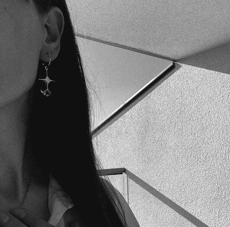 Brambuta Ankh Hoops Beyaz Gümüş