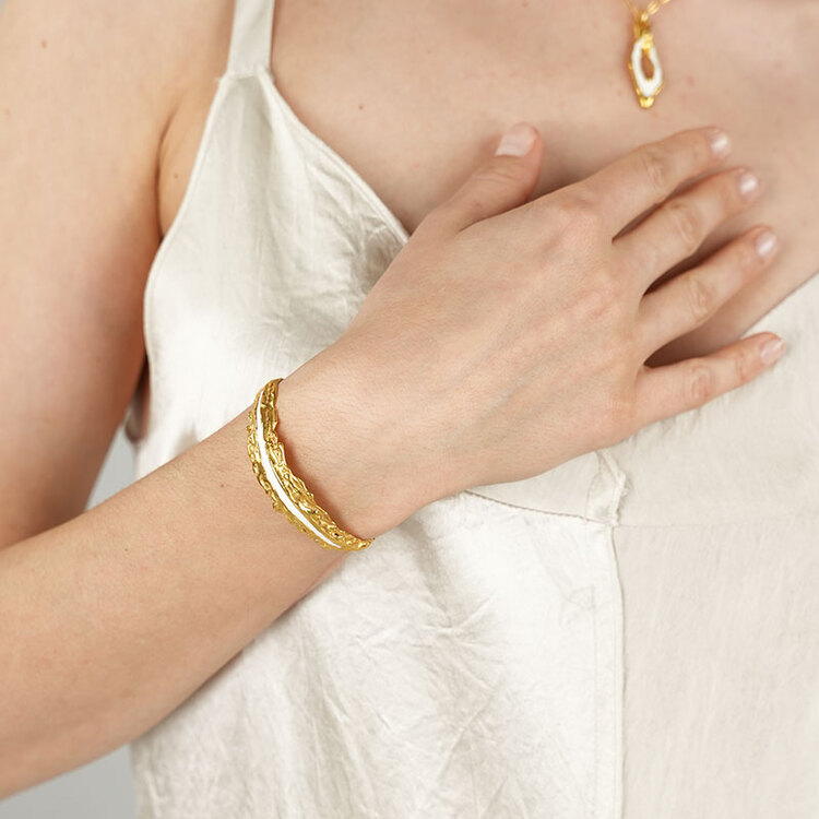 Brambuta Enki Cuff - Beyaz