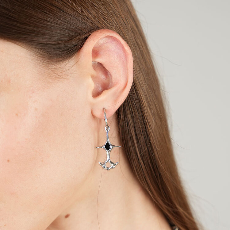 Brambuta Ankh Hoops - Siyah-Gümüş