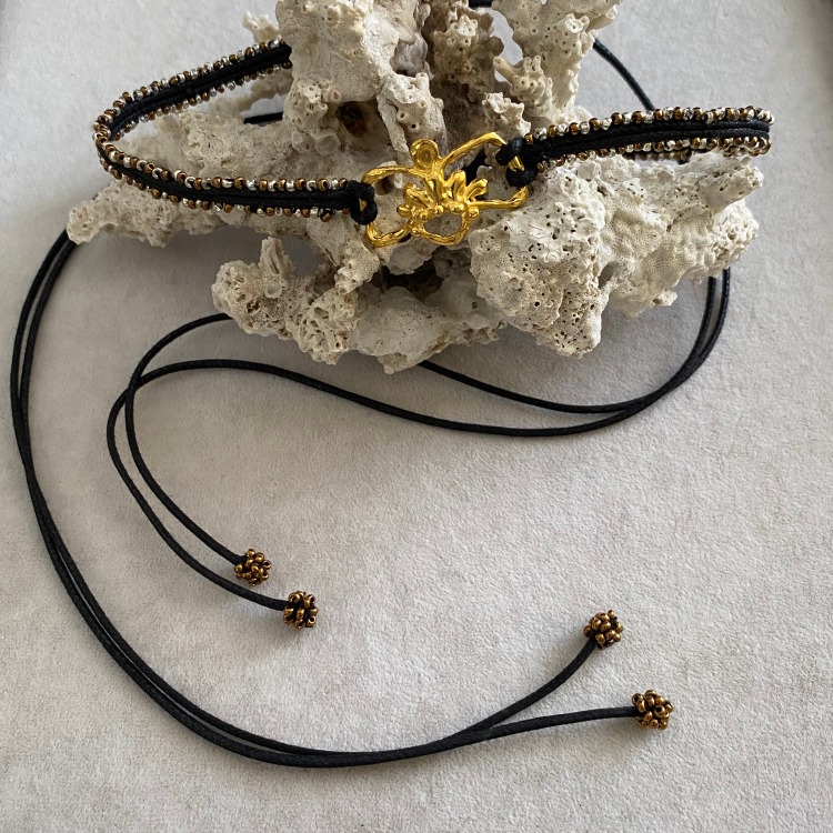 Nanshe Bağlamalı Choker Kolye A-S