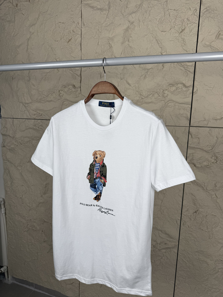Ralph Laurn Yeni Sezon Beyaz Ayıcıklı T-Shirt