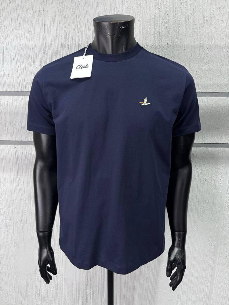 Bmn Club Kuş Nakışlı Lacivert T-shirt