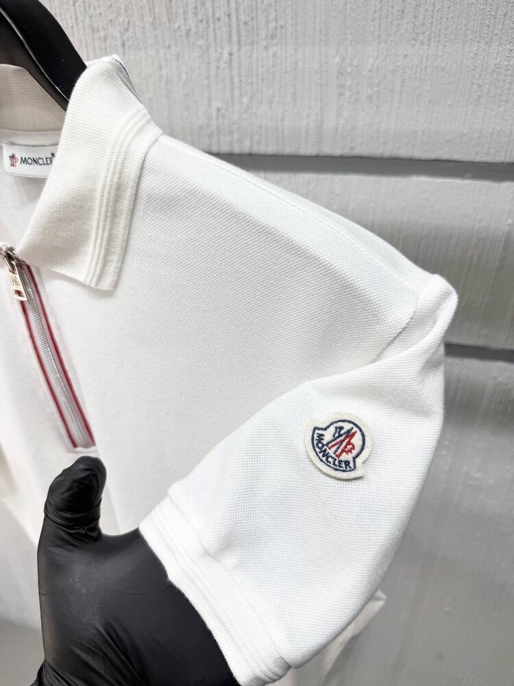 Moncler Yeni Sezon Beyaz Half Zip