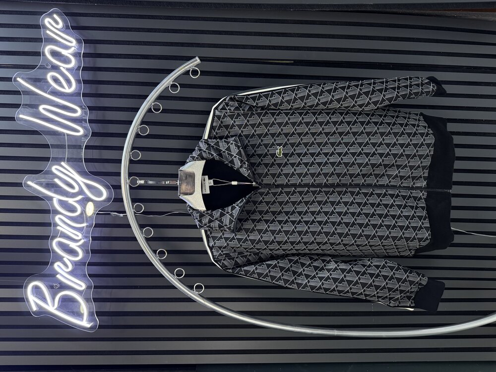 Lcst Siyah Premium Monogram Hırka