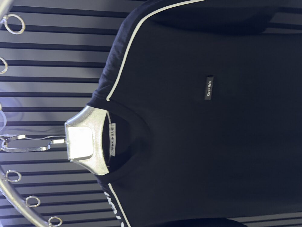 Calvn Klein Omuz Baskılı Siyah T-Shirt
