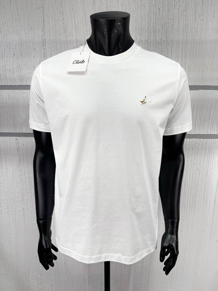 Bmn Club Kuş Nakışlı Beyaz T-shirt