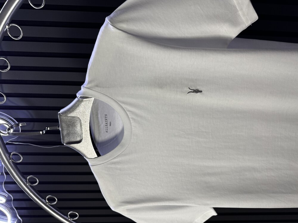 All Saints Nakış Logolu Beyaz T-Shirt