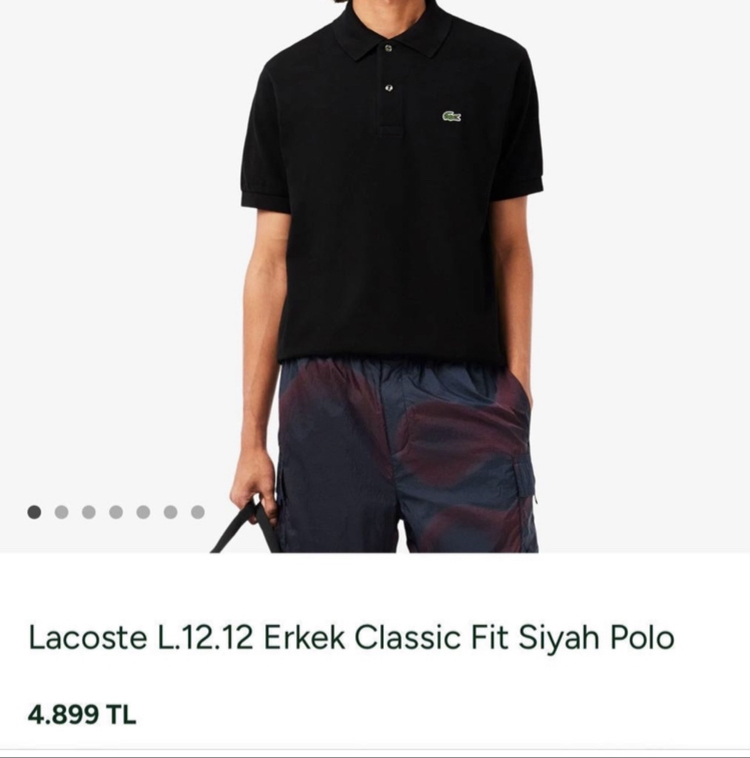 Lcst Siyah Polo Yaka T-Shirt