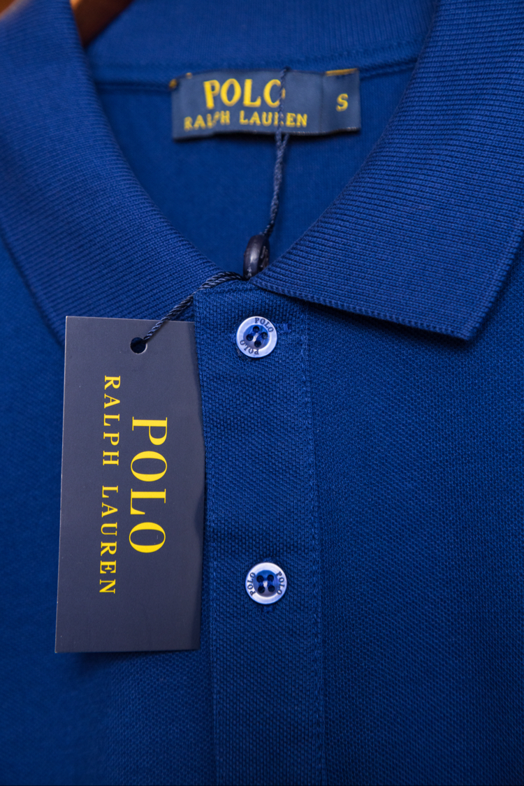 Ralph Laurn Ayıcık Nakışlı Mavi Polo Yaka T-Shirt