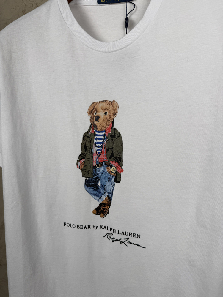 Ralph Laurn Yeni Sezon Beyaz Ayıcıklı T-Shirt