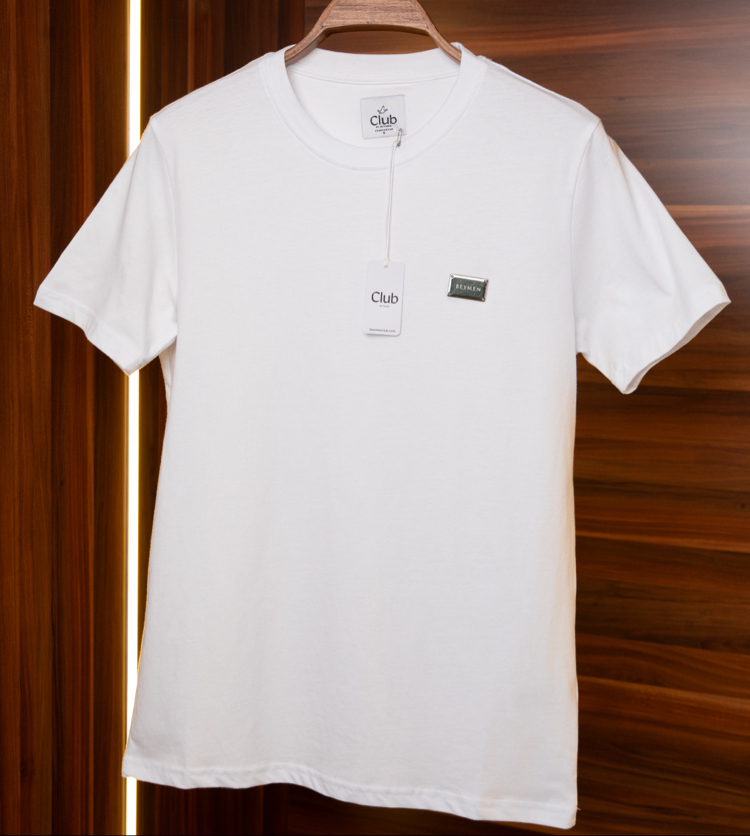 Bmn Club Metal Logo Beyaz T-Shirt