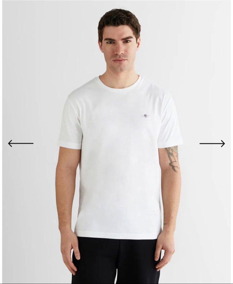 Gant Yeni Sezon Beyaz T-Shirt
